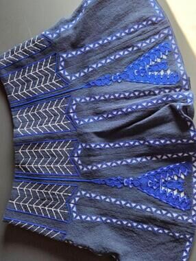 BCBGMAXAZRIA Men's Blue and Multi Skirt